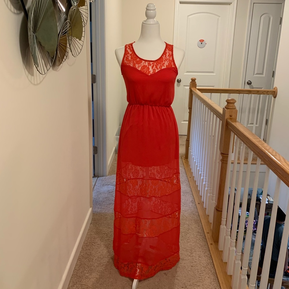 Wet Seal sweetheart long dress